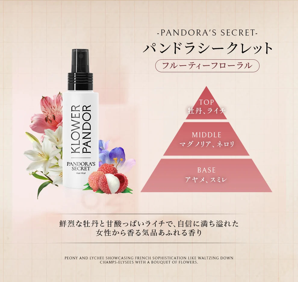 PANDORA’S SECRET｜パンドラシークレット フレグランス ヘアミスト